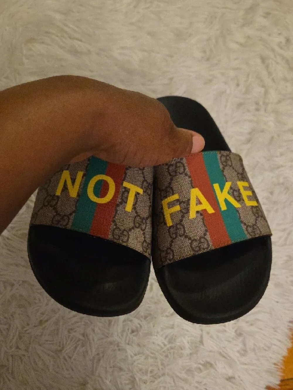 Gucci Supreme Slides